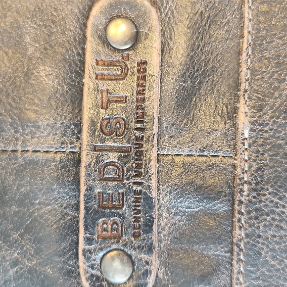 BED|STU Rockaway Black Leather Satchel - Picture 3 of 12